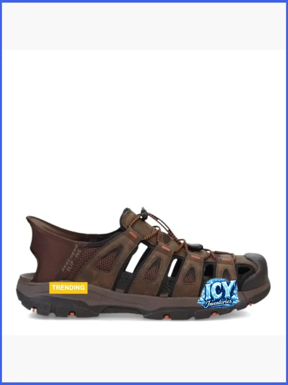 Men's Enclosed Fisherman Sandal Slip-Ins Hands Free